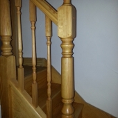 Kenwood Turned Southern Yellow Pine Winder Staircase