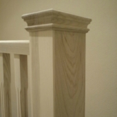 Ash (Kenwood) with Stop Chamfered (fluted) Spindles