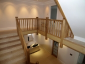 Ash with Stop Chamfered (fluted) Spindles