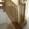 Oak Hollewell Spec with Stop Chamfered (fluted) Spindles